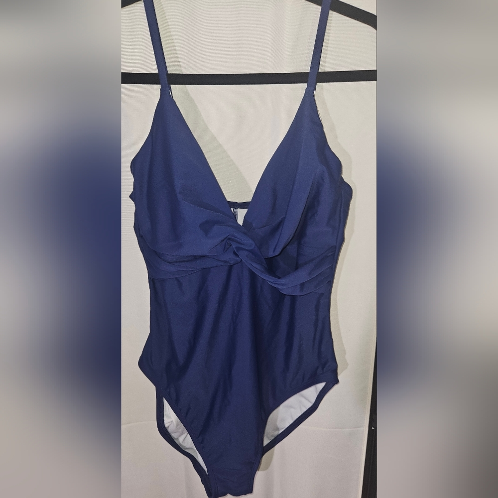 Elegant Navy Blue Women's Top